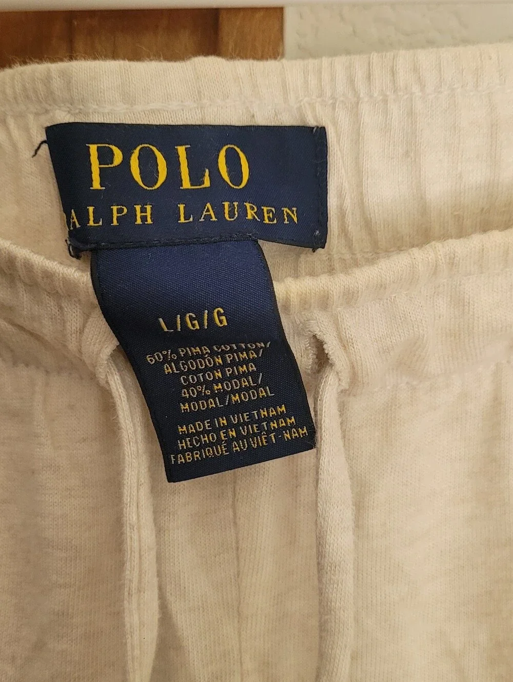 Men's Cream Lounge Pants - Lightweight Relaxed Fit